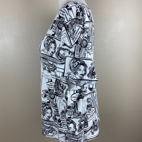NWOT. Zara Chartoon Print -T-Shirt. Size L. - Picture 2 of 8